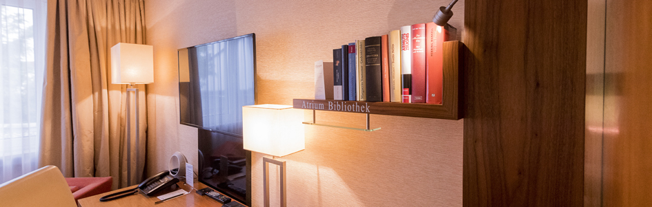 Comfort Doppelzimmer Atrium Bibliothek