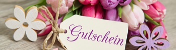 Aufnahme Gutschein Blume