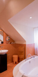 Junior Suite 203 Aufnahme des Badezimmers