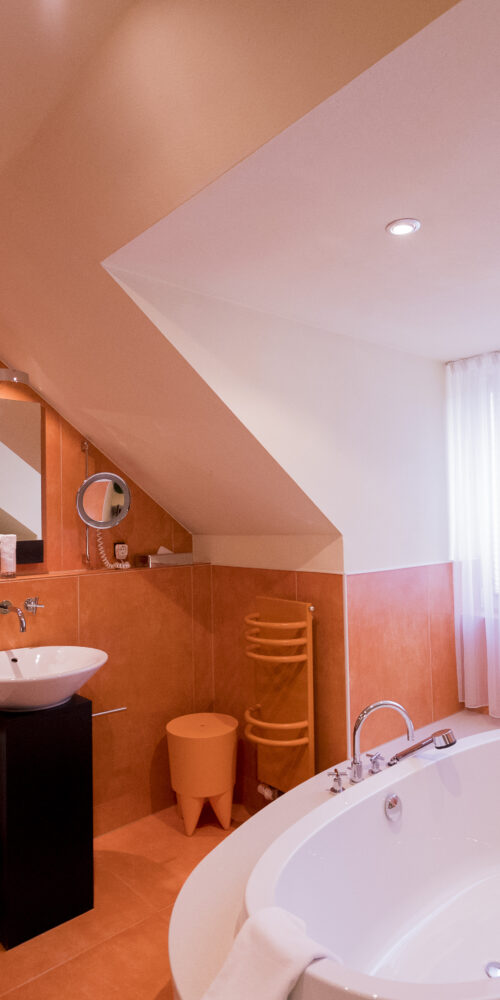 Junior Suite 203 Aufnahme des Badezimmers