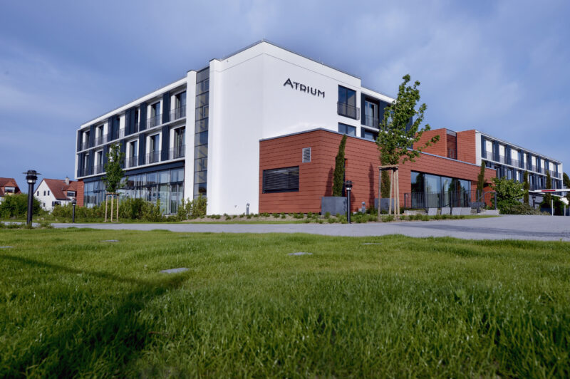 Atrium ACC3 Gebäude Außenansicht